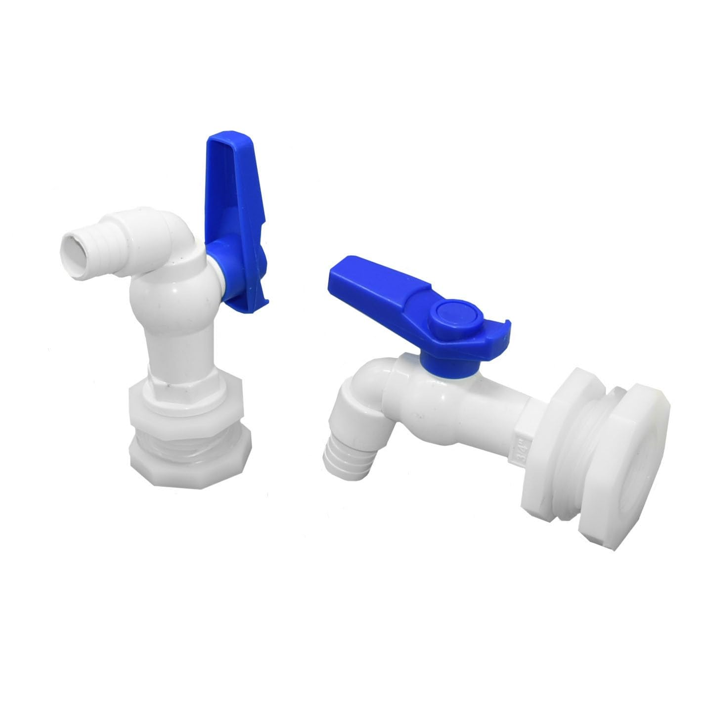 Adaptador de grifo de tanque, válvula S60X6, rosca gruesa, grifo de jardín de conexión rápida de 1/2" y 3/4".(08E)