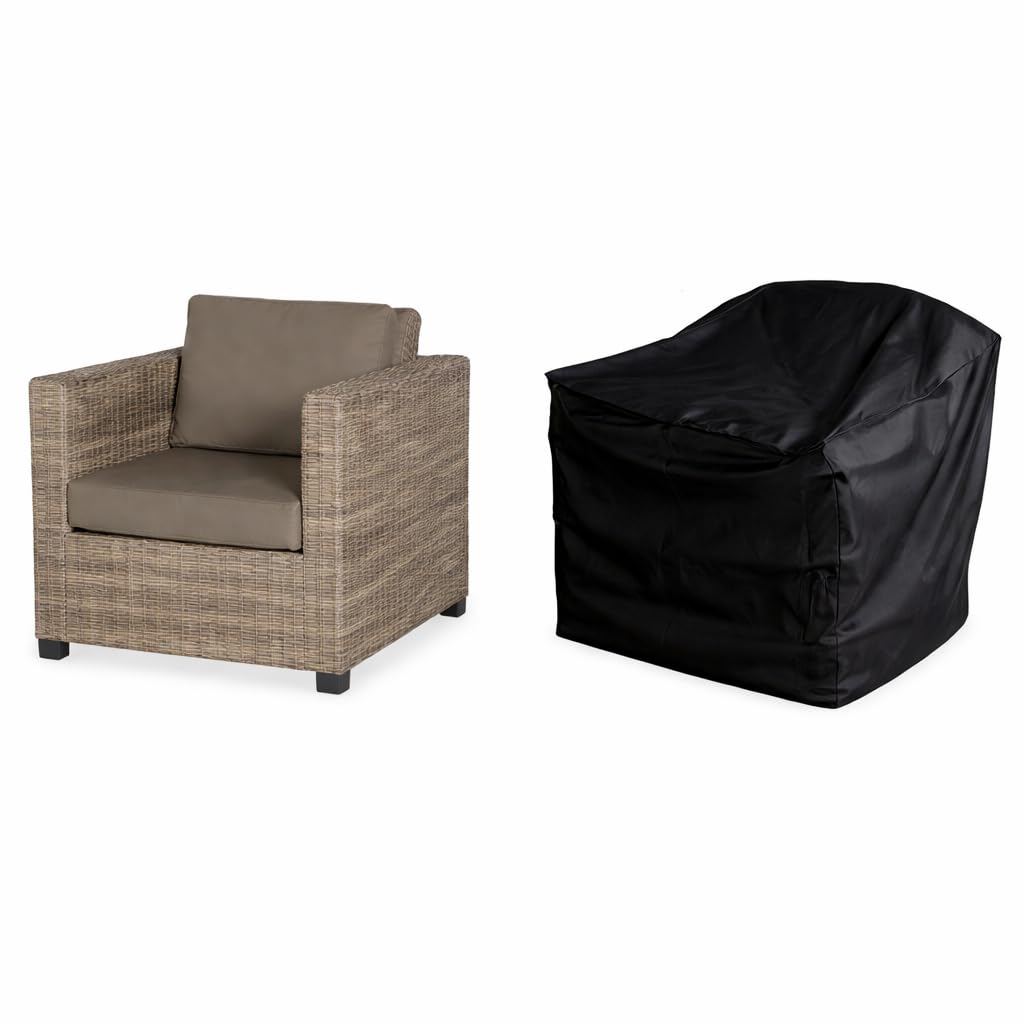 HBCOLLECTION Deluxe Polyestere Copri, Telo di copertura per Sedia a sdraio medium