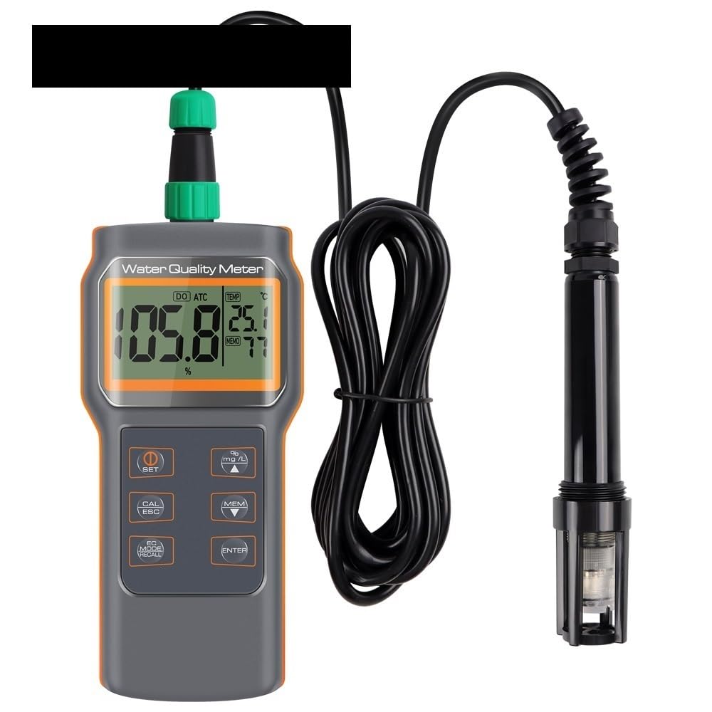 Multi Function Water Quality Tester pH Dissolved Oxygen Detector PH/Salt/D.O./Temp Aquaculture Oxygen Content Tester(PH)