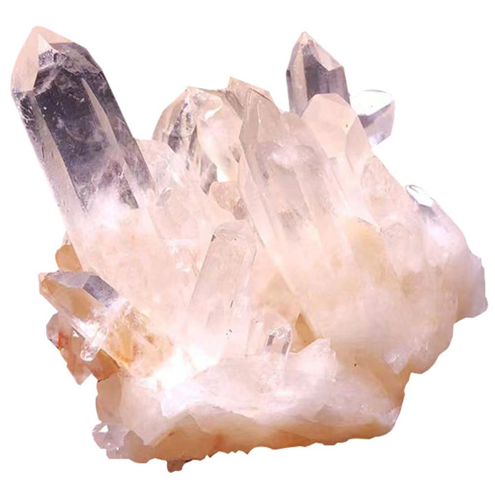 QWZTAEOZA Rose Quartz Crystals, Raw, Gem Stones, Tumbled and Bulk, Rock Collection, Minerals,500g