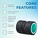 Chirp Wheel Foam Roller – Targeted Back & Neck Relief, Lumbar Spine Stretcher, Spinal Decompression Back Stretcher, Massage Roller with Density Foam for Physical Therapy, Supports 500lbs, 4-Inch Mint