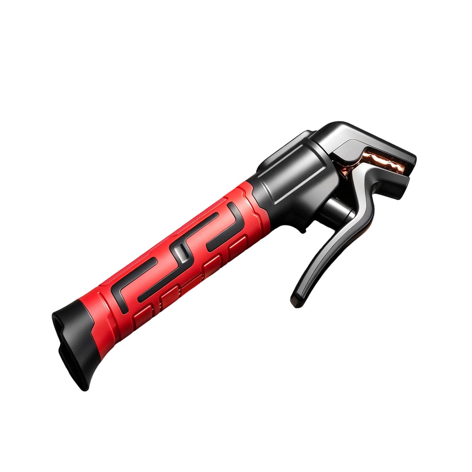 Copper Jaw Electrode Holder with Bent Clamp Head and Textured Handle for Welding Maintenance Work and Shop Repair Holding Pliers