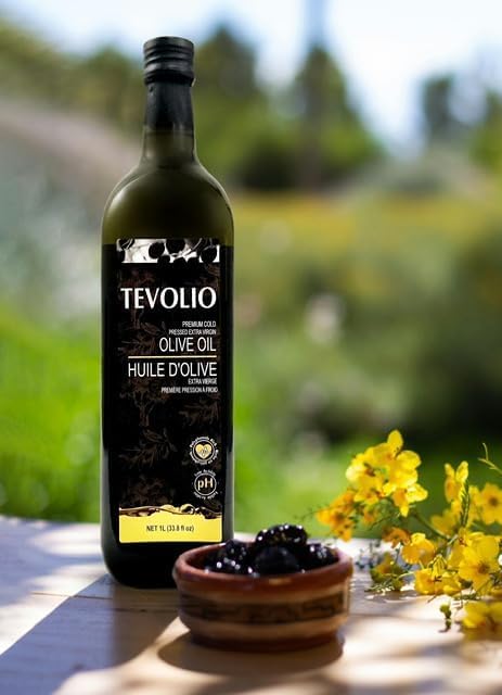 Miniatura 5 de TEVOLIO Aceite de oliva virgen extra  Aceitunas chetoui tunecinas 100% puras, prensadas en frío, orgánicas y sostenibles, ricas en antioxidantes y