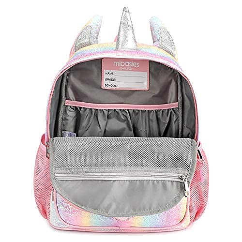 Mibasies Kids Unicorn Backpack With Rainbow Girls Lunch Box thumb #6