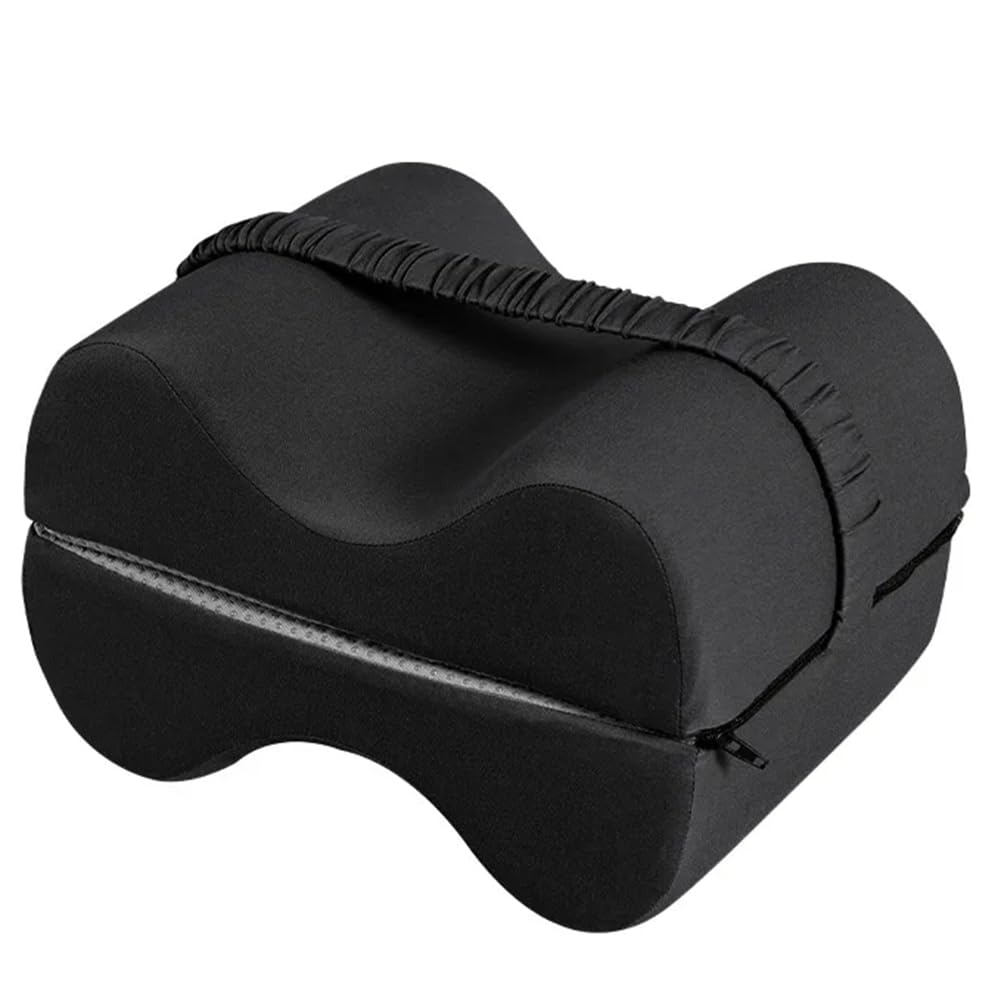 Hndhbfgrt Ergonomic Memory Foam Leg Pillow with Non-Slip Strap for Leg Positioning and Correction