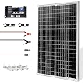 SUNSUL 100W 12V Monocrystalline Solar Panel Kit, with 30A 12V/24V PWM Charge Controller for Outdoor RV Boat Trailer Camper Marine Off-Grid Home (100 Watt with Accessories)