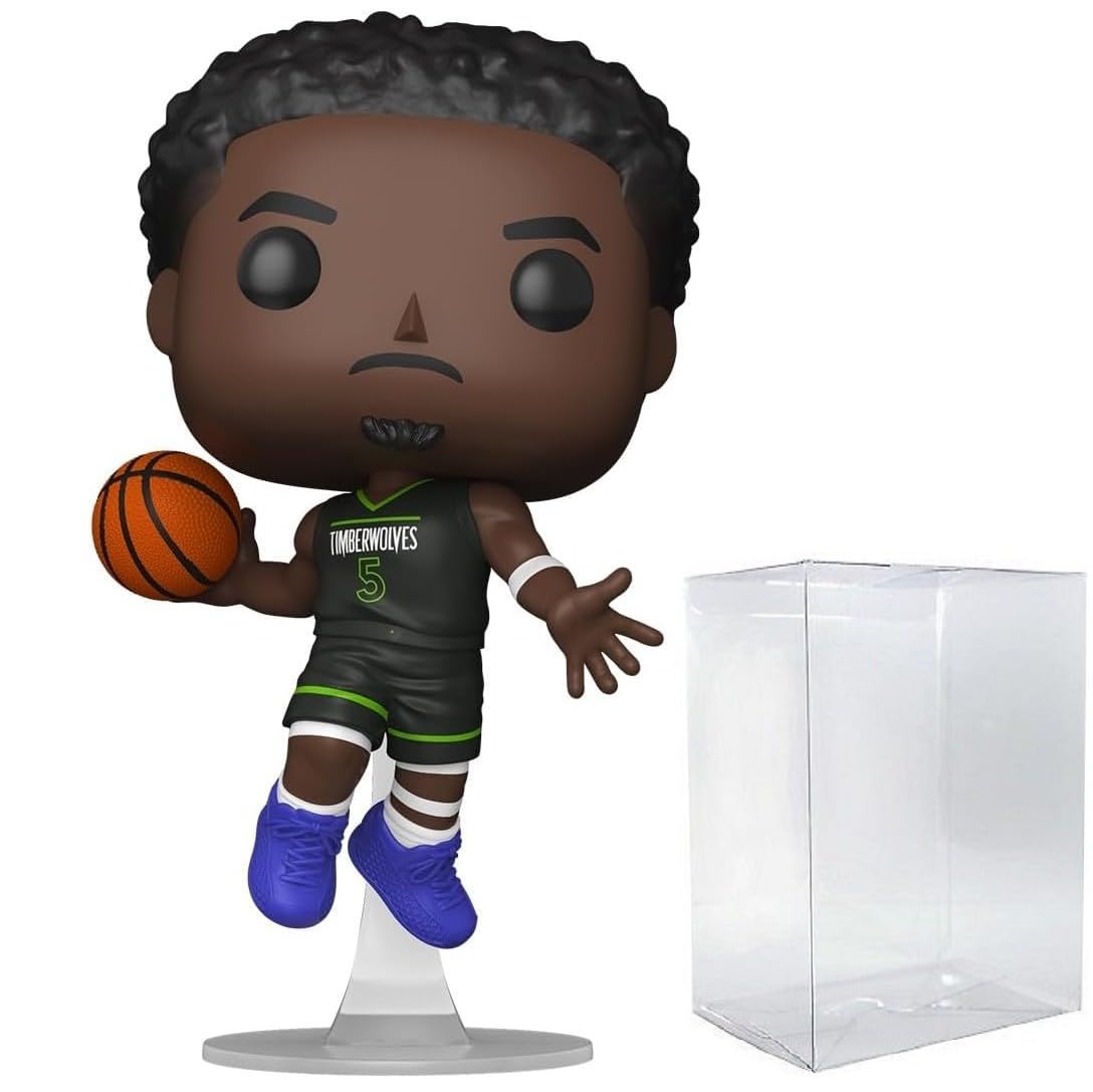 Funko NBA: Timberwolves - Anthony Edwards #215 Vinyl Figure (Bundled with Compatible Box…