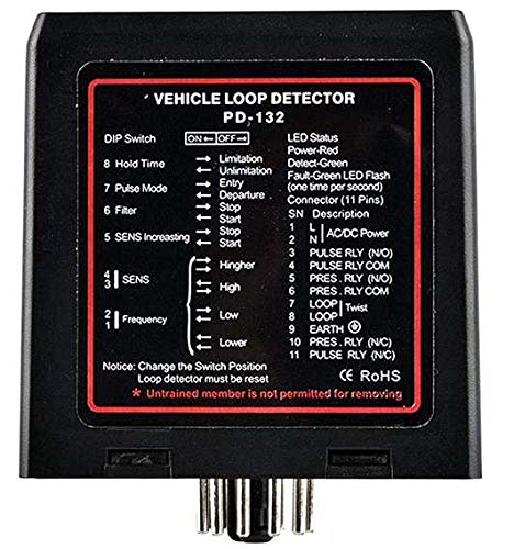 Détecteur inductif de Boucle magnétique pour barrière de Parking/capteur de Boucle pour l'accès de véhicule en 220 Vac, Notice en français