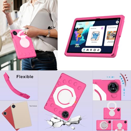 Image of Tablet 11 inch Android Tablet 24GB RAM+256GB ROM /2TB TF, 2026 Tab PC with 2.0GHz Octa-Core, Large Screen, EVA Shockproof, (13+5) MP Camera, 8000mAh, Widevine L1, 5G WiFi, GPS, BT5.0(Pink)