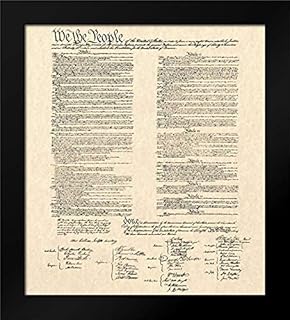Constitution Document 15x18 Framed Art Print by Continental Congress