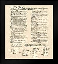 Constitution Document 15x18 Framed Art Print by Continental Congress