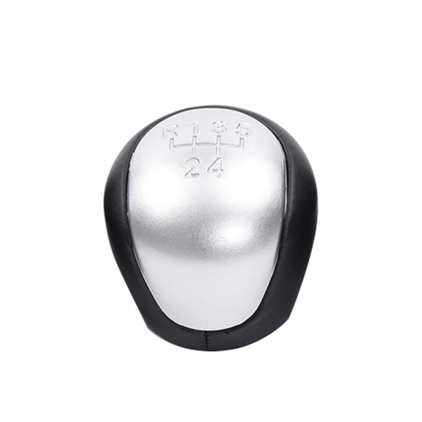 Grddpltu Silver Gear Shift Knob Compatible With Kia For Ceed For Cerato For Rio 2 5 Speed Gear Shifter Knob Stick Lever Pen Handle Headball Manual(Silver)