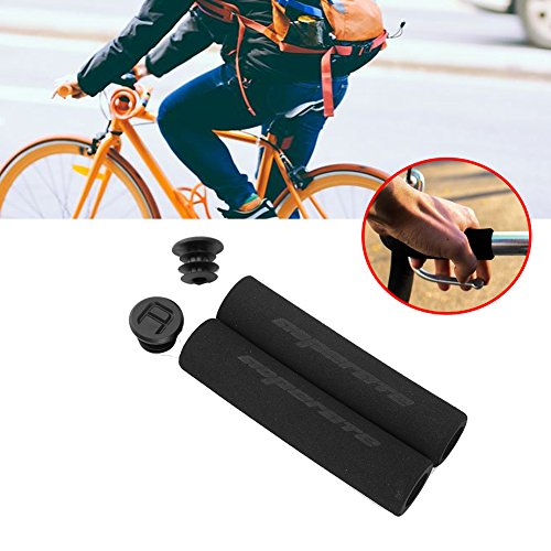 Dilwe 1 Pair Bicycle Handlebar Soft Foam Sponge Cycling Handle Bar Ends Grips Bike Accessory #TOP2