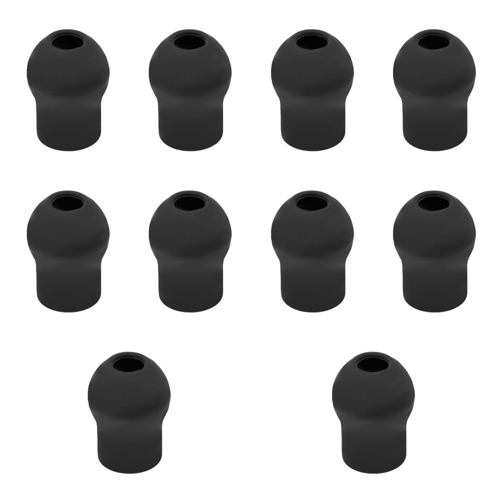 Photo 1 of 10pcs Ear Tips Replacement for EKO CORE 500 Digital Stethoscope, Soft Ear Pieces Earplugs Accessories Silicone Stethoscope Parts Replacement Eartips Earpieces(Black)