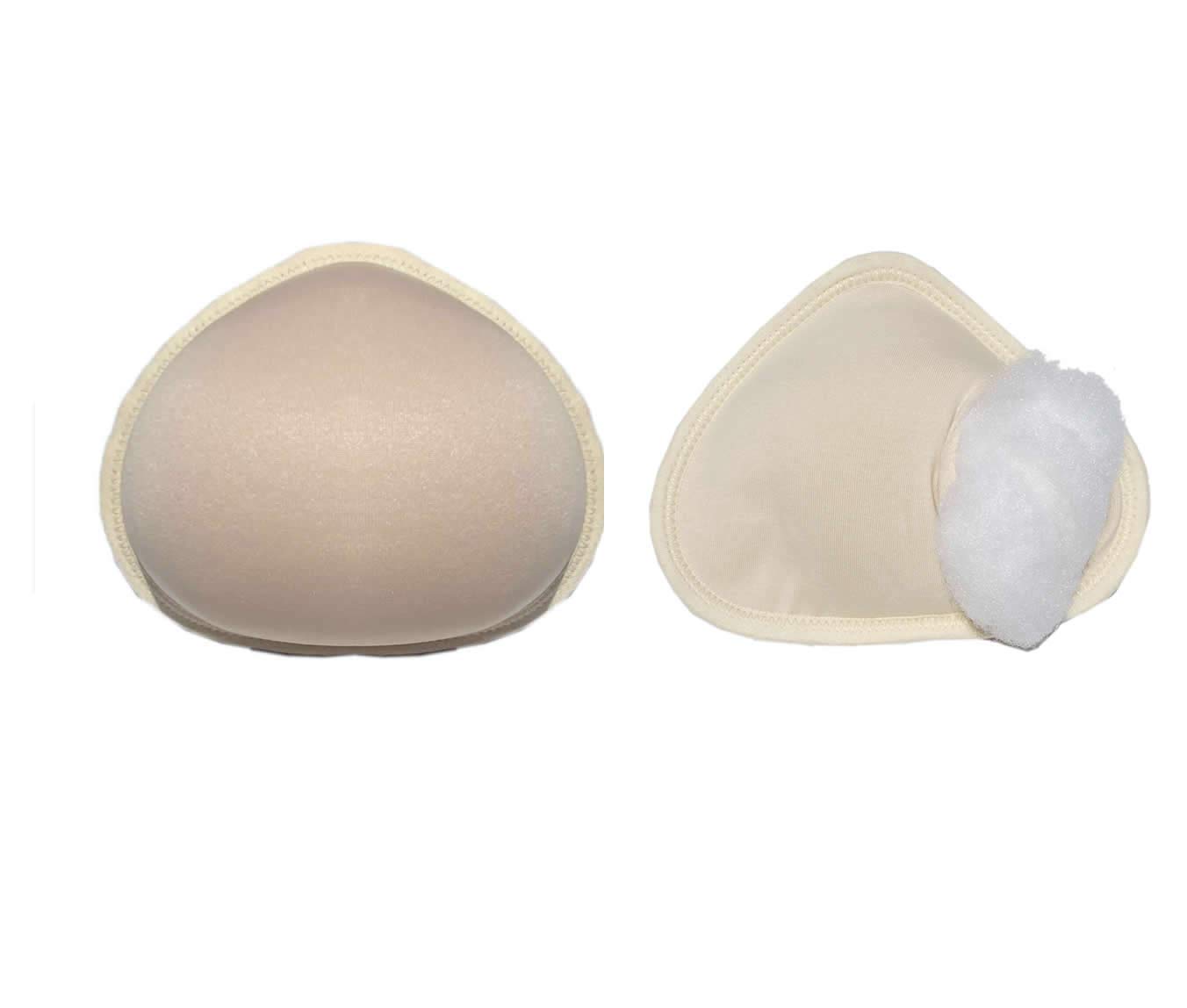 Standard Breast Form Soft Comfortable Temporary False Cotton Breast Breast Cancer Surgery Cotton pad Type Chest pad A Pair (Triangle, 36D)
