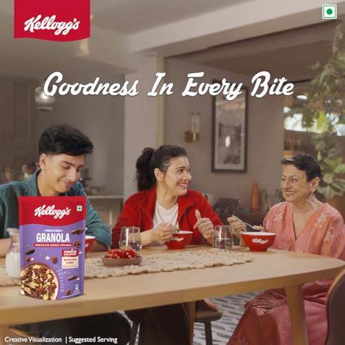 Image of Kellogg's Crunchy Granola Chocolate & Almond |Muesli |Power Breakfast | 400g
