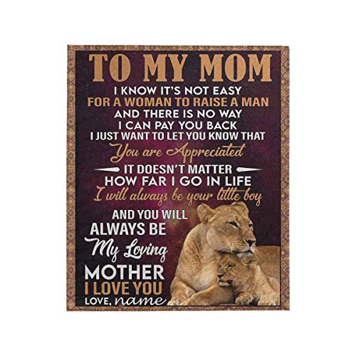 Black Friday Sale 2022 LOSARON Custom Cozy Coverlet with Your Name Love Letter to My Mom You are Appeciated I'll Always Be Your Little Boy 70"x80" Personalized Name Quilt Warm Gift Black Friday Sale 2022 LOSARON Custom Cozy Coverlet with Your Name Love Letter to My Mom You are Appeciated I'll Always Be Your Little Boy 70"x80" Personalized Name Quilt Warm Gift