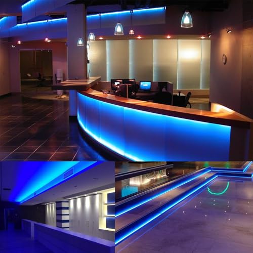 Tira LED Neon Azul 10 m 1200 LEDs Impermeable miniatura 4