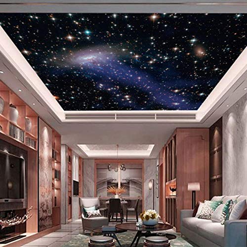3d papier peint plafond papier peint plafond personnalisé sans soudure papier peint global univers bleu ciel étoilé plafond mural revêtement...