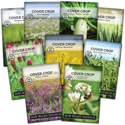 Sow Right Seeds - Cover Crop Collection for Planting -...