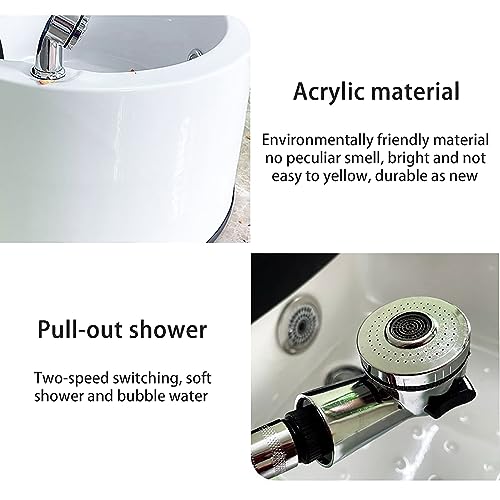 Baño de pies acrílico con masaje y drenaje automático miniatura 4