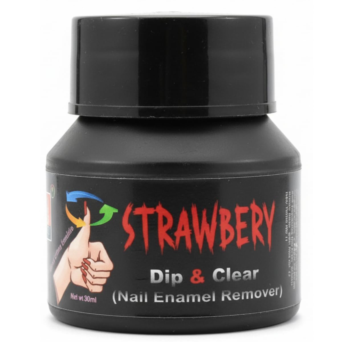 Dip & Twist Nail Enamel Remover | Acetone Free | Nurishing Formulated | Gentle Nail Polish Removal | Fast & Effective Results | Strawberry - 30ml-image-12