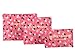 6 sets travel Organizers Packing Cubes Luggage Organizers Compression Pouches (Pink Daisy)
