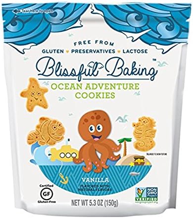 Blissful Baking Ocean Adventures Vanilla Cookies, 5.3 Ounce (Pack of 6)