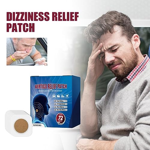 Emoshayoga Patch de alívio de tonturas, remendos portáteis seguros para enjoo para tonturas multifun