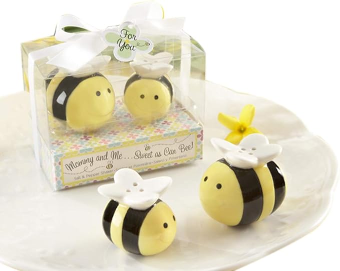 Gastgeschenk Salz Pfeffer Biene aus Keramik