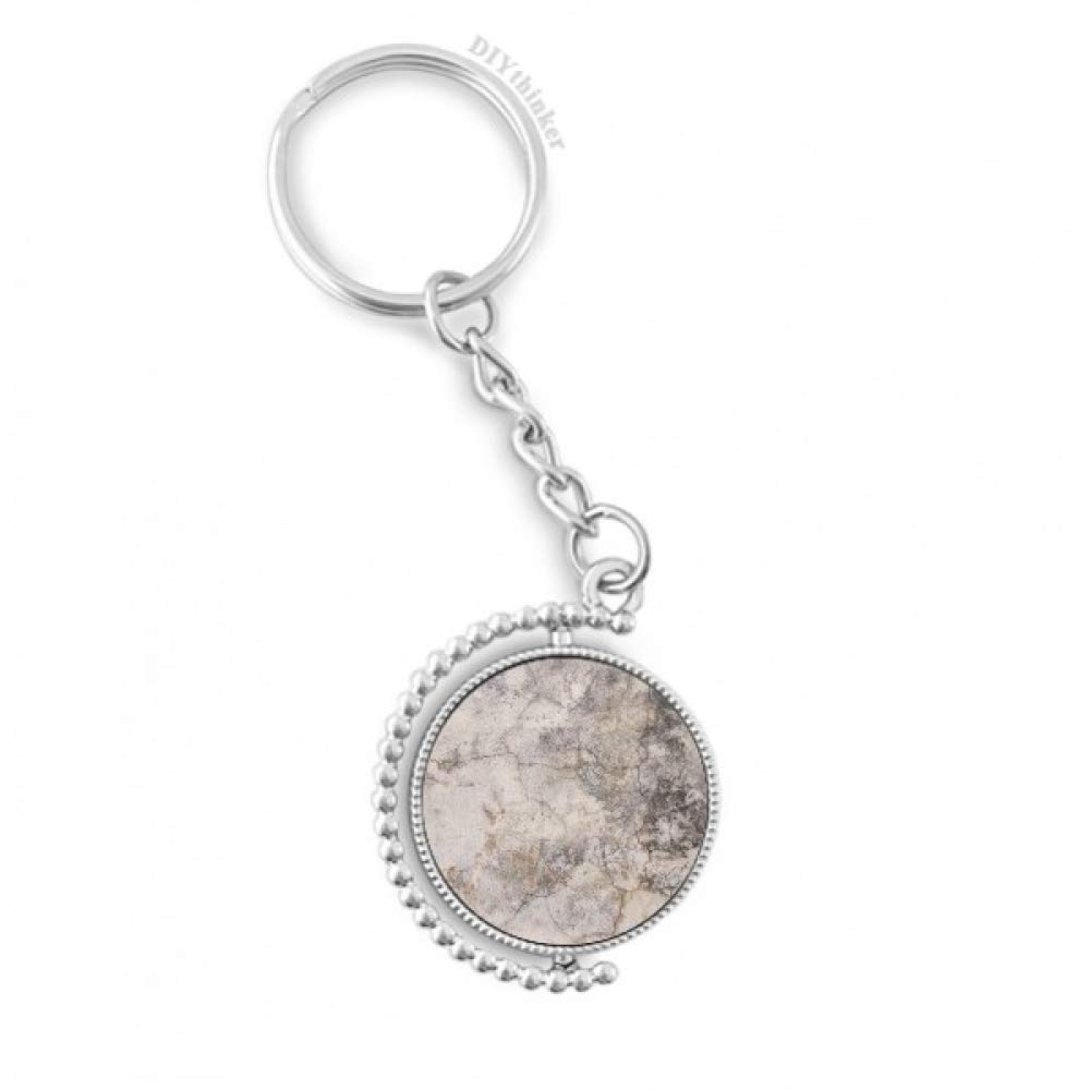 Llavero giratorio DIYthinker con anillo Pilgrim y textura de muro de piedra 4