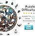 Jigfoxy Wooden Puzzles for Adults, Dragon's Library Wood Puzzles Adult, Unique Animal-Shaped Wooden Jigsaw Puzzles, Christmas Thanksgiving Gifts for Family and Friends (S-8.5 * 8.5in-100pcs)