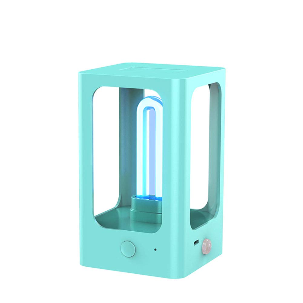 USB Esterilizador de luz UV recargable Sensor de movimiento PIR Lámparas de esterilizador ultravioleta Lámpara de esterilizador UVC portátil,Blanco