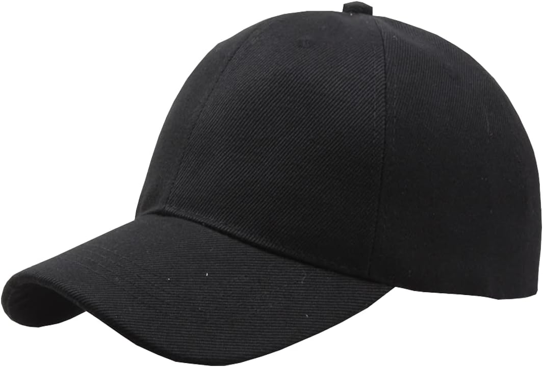 Foetest Adjustable Hat Baseball Cap Casual Headwear Sports Cap Cotton Hat Solid Color - Image 7