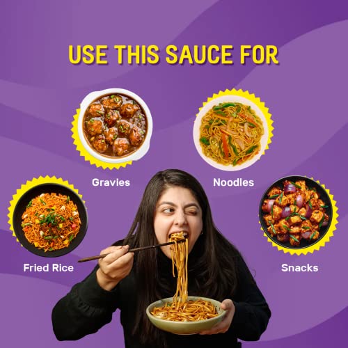 Image of MasterChow Soy & Garlic Stir-Fry Cooking Sauce 220gms | Healthy, Low Calorie - only 40Kcal Per Serve | Non-Spicy Taste | With Real Oyster Sauce | Serves 4-5 Meals