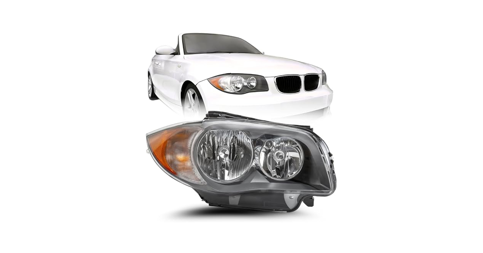 ☺Himi☺ Amazon.com: Headlight Compatible With BMW 128i 135i 2008-11