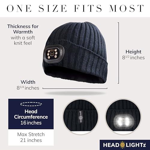 Image of HEAD LIGHTZ Adults Beanie with Light