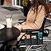 Wheelchair Side Bag, Wheelchairs Storage Bag Wheelchair Pouch Wheelchairs Armrest Bags with Cup Holder Elderly Walking Aid Suspension Bags Wheel Chair Accessories for Walkers Rollators (Black)
