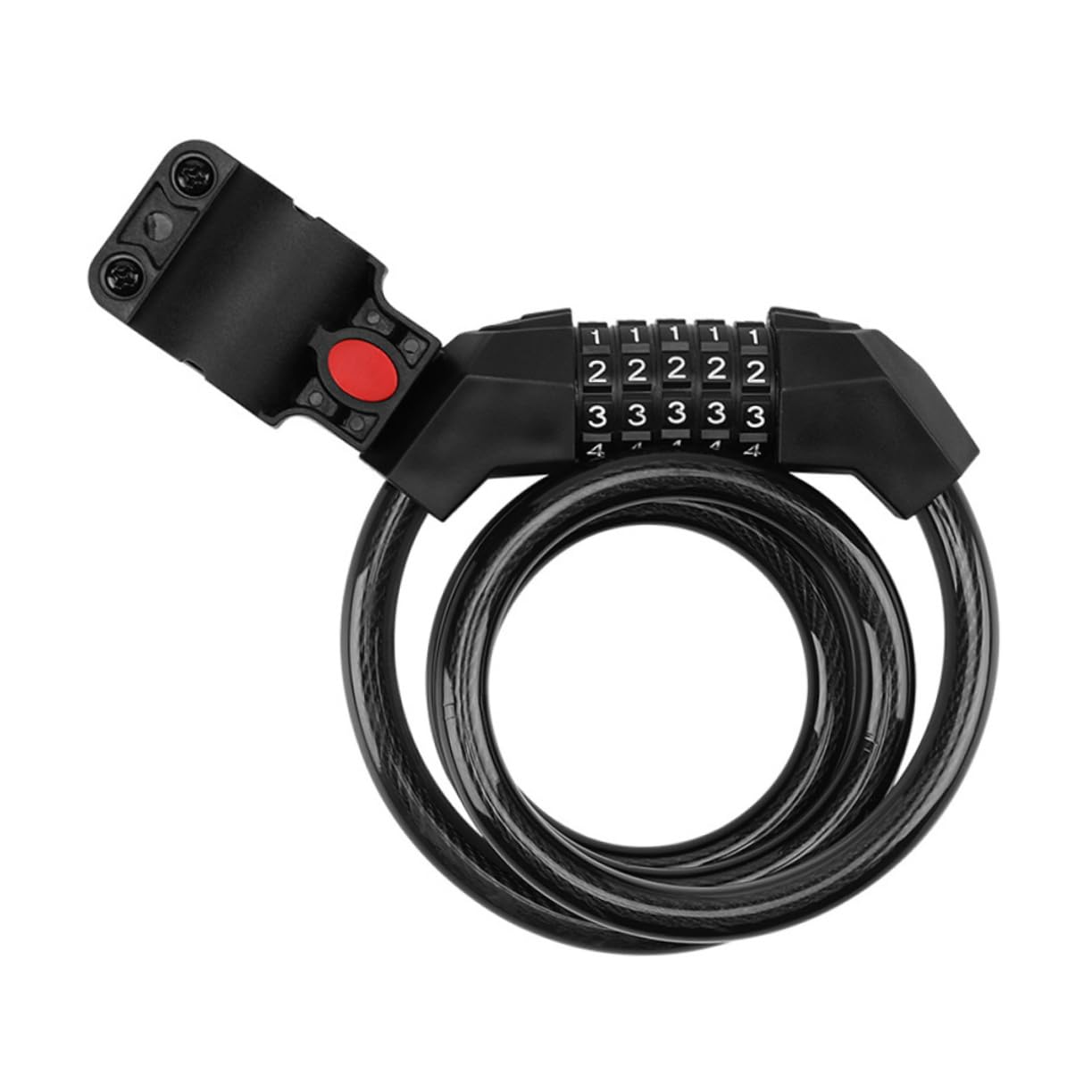 ibasenice Bike Locks for 5- Combination Steel Wire Aluminum Alloy Cycling Lock Padlock