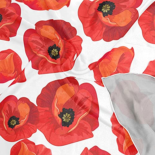 Poeticcity Women Silk Scarf Hair Wrap Shawl Chiffon Stole Square Scarves Headscarf4