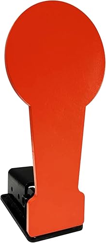 Atflbox AR500 38 pulgadas 12.8 pulgadas clásico Popper acero blanco de disparo, placa de 6 pulgadas objetivo de reinicio automático para campo de