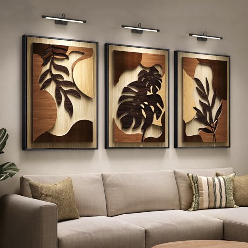 Framed 3D Boho Tropical Wood Art