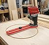 Router Circle Jig for MILWAUKEE M18 FUEL Fixed Base Compact Trim Routers – Precision Tool for Perfect Circular Cutouts, Adjustable from 1.6" to 37", Woodworking Tool - Made in USA