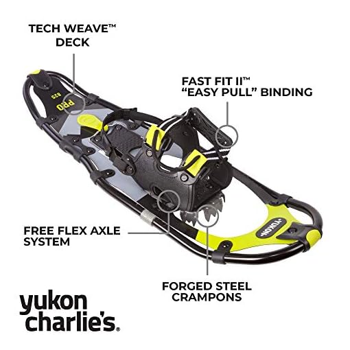 Yukon Charlie's Pro Snowshoe Kit, Multiple, Includes Snowshoes