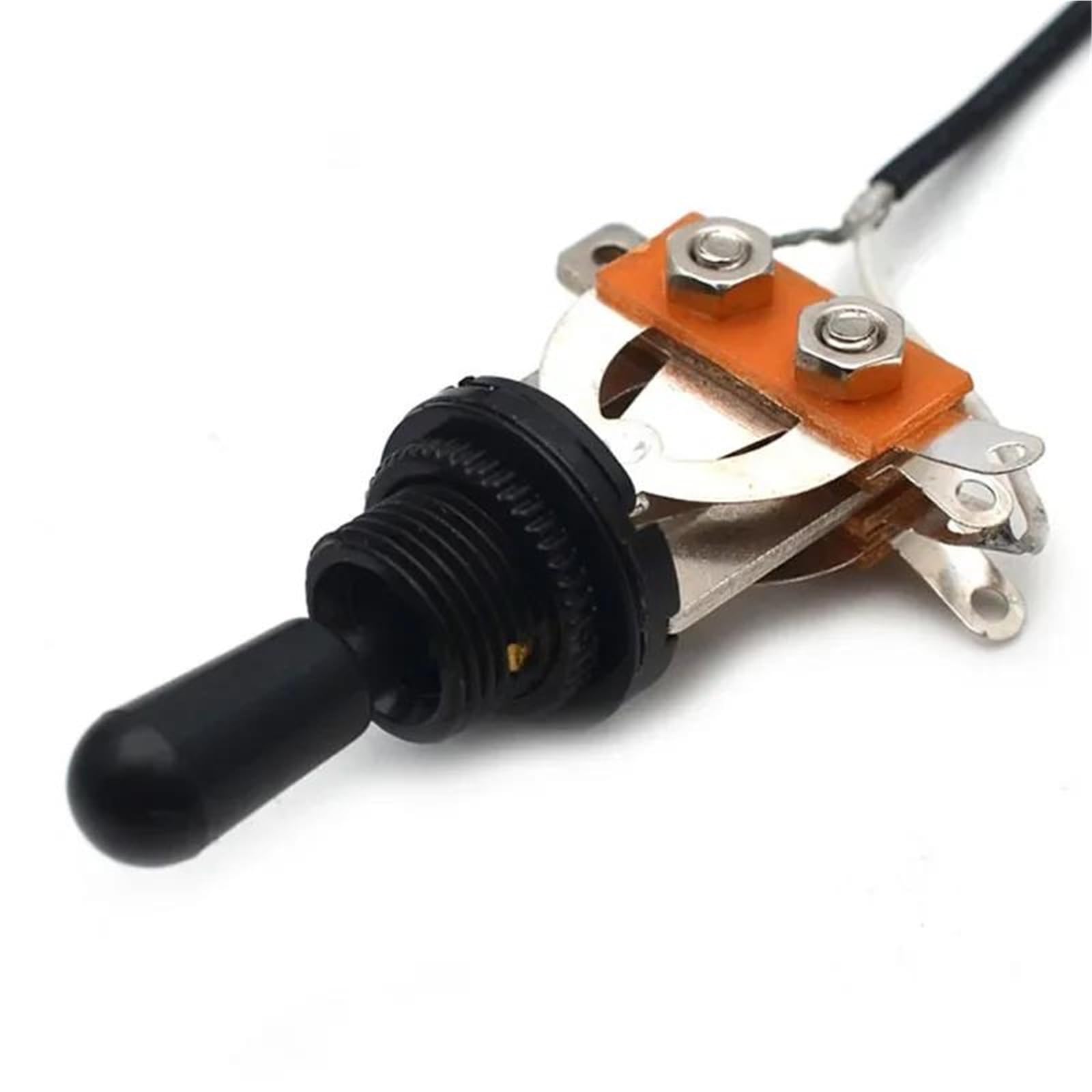 Arnés Cableado Guitarra Eléctrica Arnés de interruptor de guitarra precableado perilla VT B500K potenciómetro grande A500K interruptor de palanca push pull de 3 vías(BK)