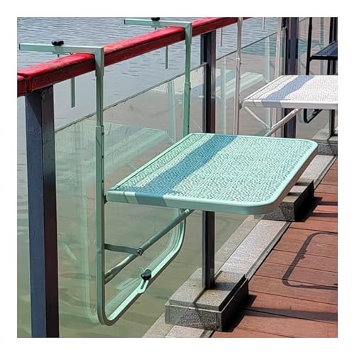 Table suspendue pour balustrade de balcon réglable pour optimiser les petits espaces - 2