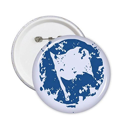 Broches rondes bleu symbole de paix un cadeau créatif et porteur de sens lot de 5