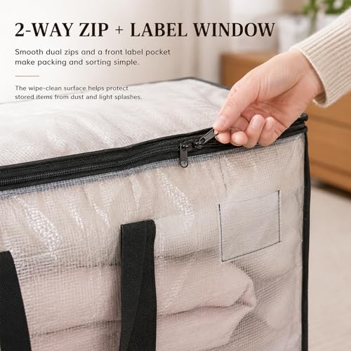 Bolsas de mudanza resistentes de 90L con tapas herméticas para proteger ropa y textiles 5