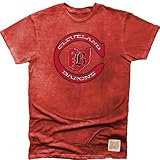 Original Retro Brand NHL Cleveland Barons Men's Cotton Slub Tee, Large, Red