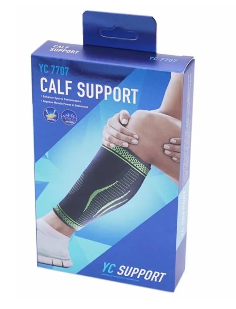 Generico Tutore Polpaccio, Fascia elastica Polpaccio Compressione Sport, Allevia la Dolore al Polpaccio, Supporto per Polpaccio per Recupero e Allenamento, Shin Splint, Running, Sport, Circolazione